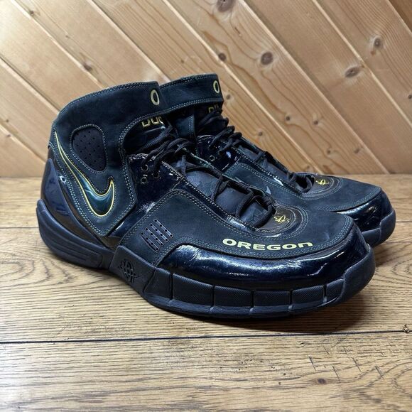 Nike Air Huarache Elite PE Oregon Ducks Away CFM Sample Promo 2006 Size 17 - Picture 1 of 15
